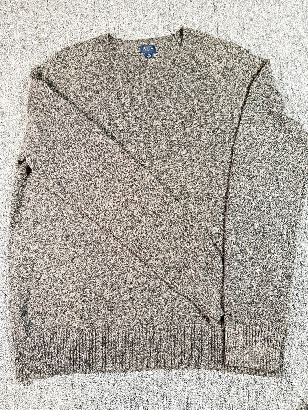 J. Crew Men’s Crewneck Sweater in Taupe Heather XL